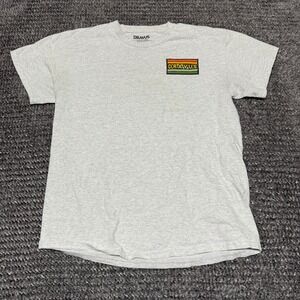 Dravus T Shirt Mens M Gray Graphic Van Surf Beach No Destination No Problem